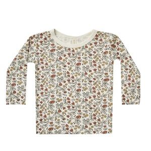 Quincy Mae Bamboo Long sleeve Tee - Fleur NWT floral top 18-24M